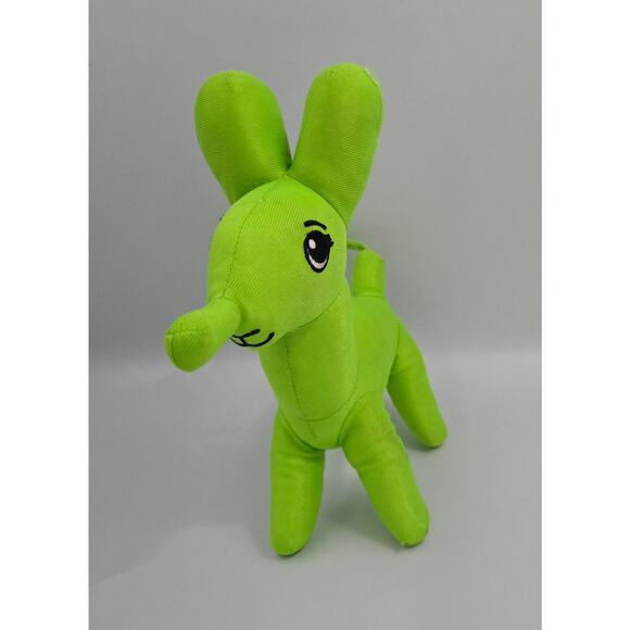 Green Polyester Balloon Animal Dog Plush - Picture 1 of 14